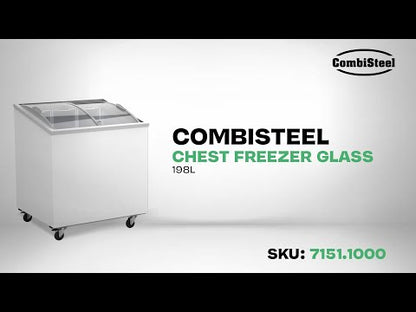CombiSteel TIEFKÜHLTRUHE GLASDECKEL 198 L