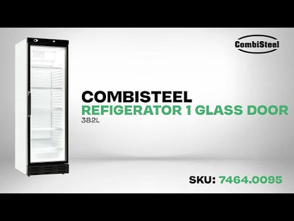 CombiSteel KÜHLSCHRANK 1 GLASTÜR 382L