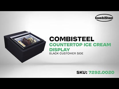 CombiSteel TISCHMODELL SPEISEISVITRINE SCHWARZ  ÖFFNET AUF DER KUNDENSEITE