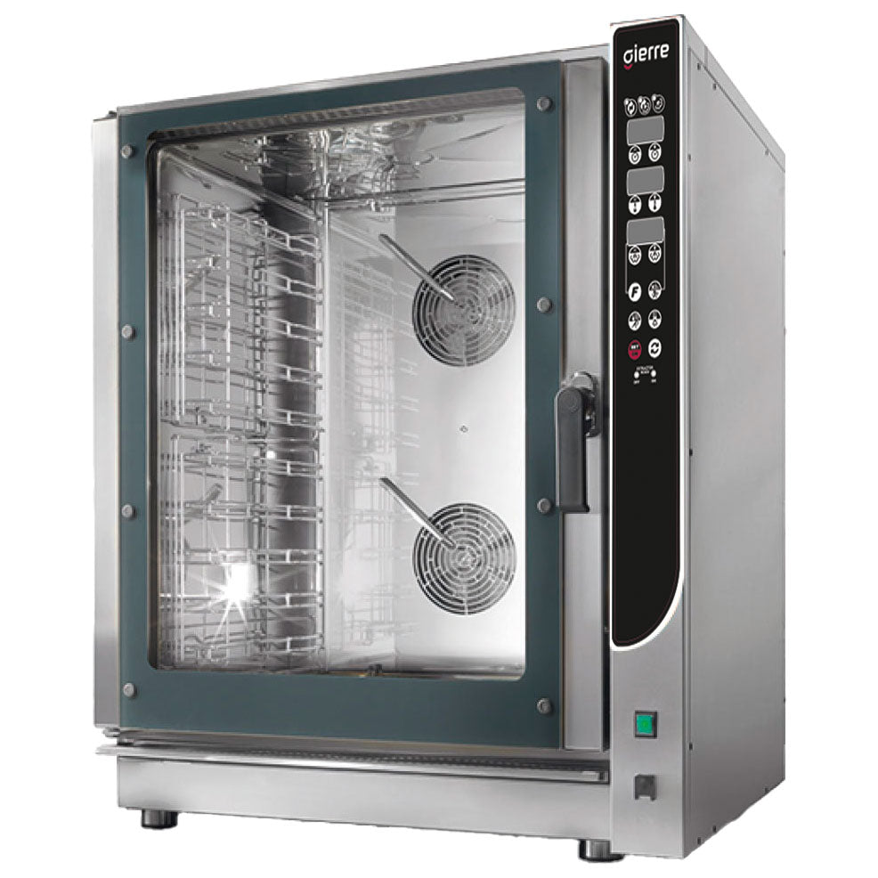 Virtus Elektro-Kombidämpfer 10x GN 1/1 - 60x40 cm, Direkteinspritzung und automatischem Reinigungssystem