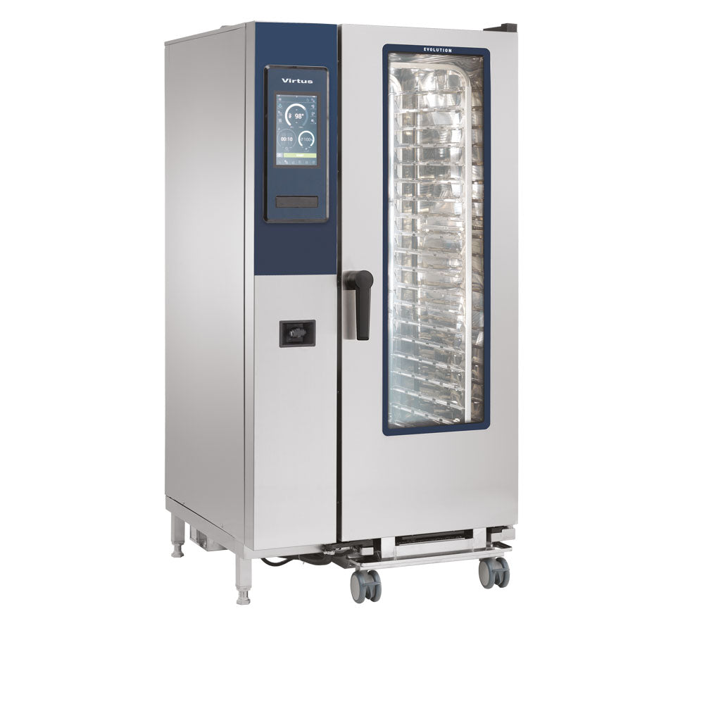 Virtus Elektro-Kombidämpfer mit Boiler und automatischem Reinigungssystem, 20x GN 1/1