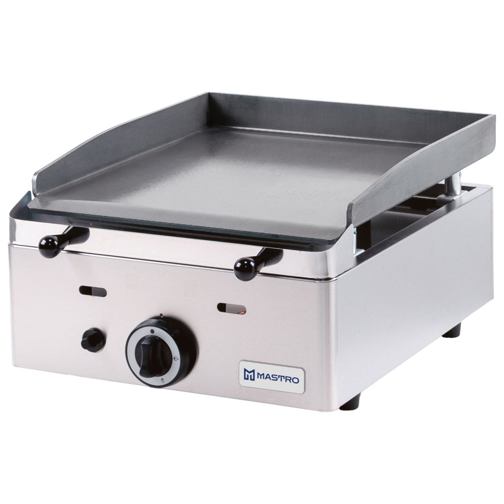 Virtus Gas-Grillplatte mit 1 Grillzone, Tischmodell, glatte Platte - LPG