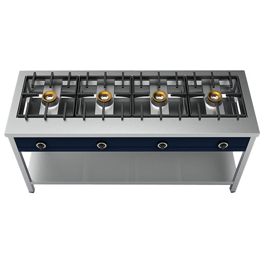 Virtus Pancake Gaskocher mit 4 Brennern je 8 kW