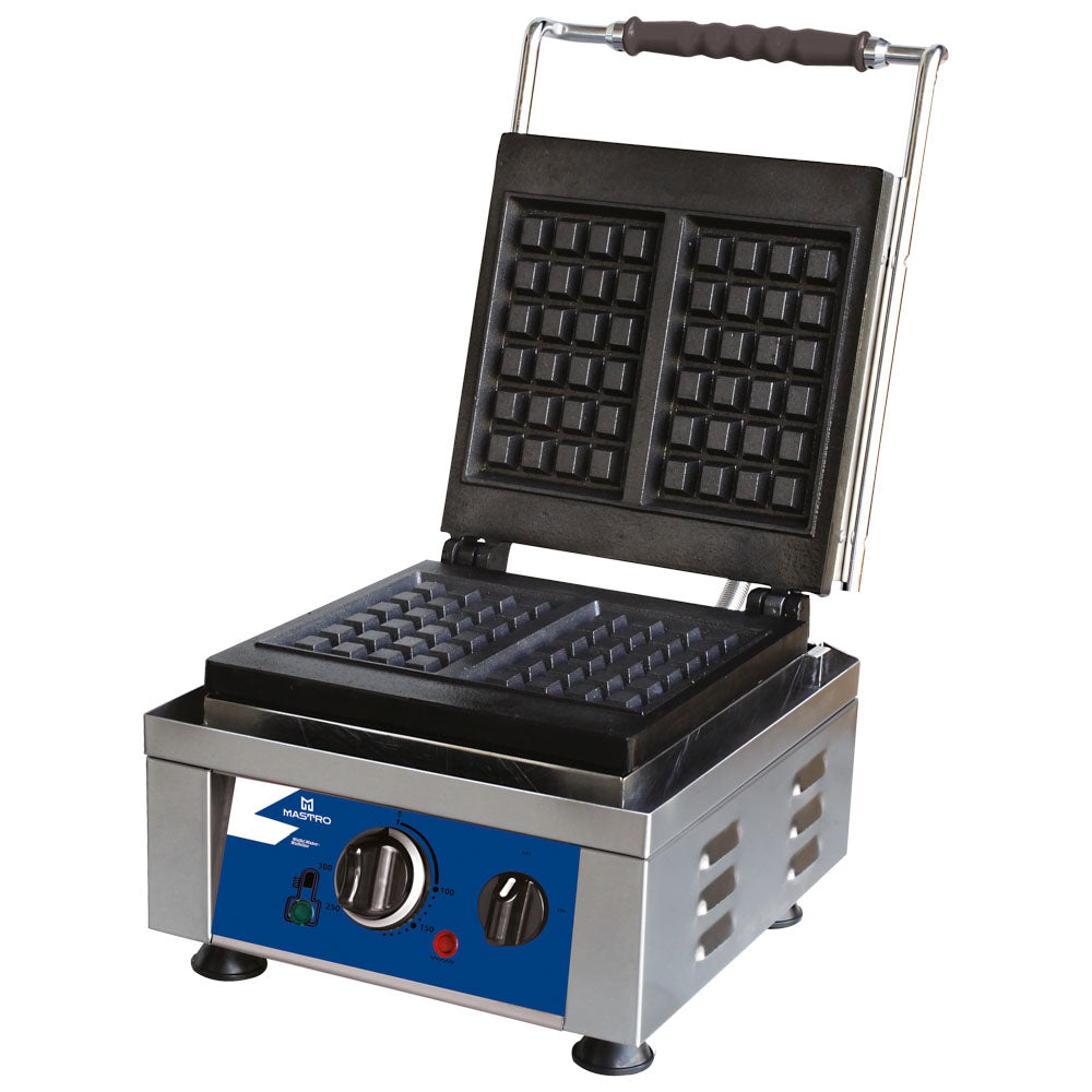 Virtus Waffeleisen mit 1 Platte Typ Bruxelles, feste Platten