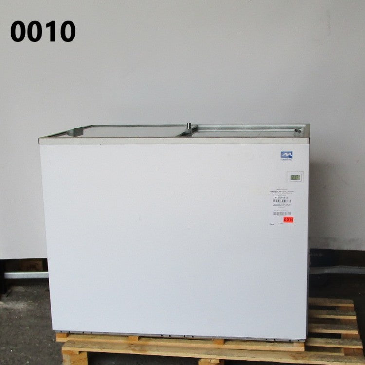 Virtus Tiefkühltruhe 314 (258) Liter mit Glas-Schiebedeckeln, -18°/-24°C - GEBRAUCHT