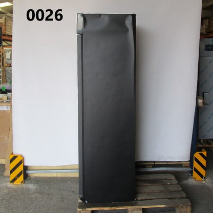 Virtus Getränkekühlvitrine 373 Liter mit Glastür und Werbedisplay, 5 Roste, +1°/+10°C, schwarz - BESCHÄDIGT