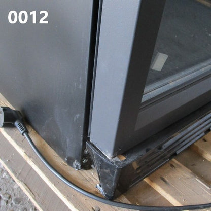 Virtus Getränkekühlvitrine 373 Liter mit Glastür und Werbedisplay, 5 Roste, +1°/+10°C, schwarz - BESCHÄDIGT