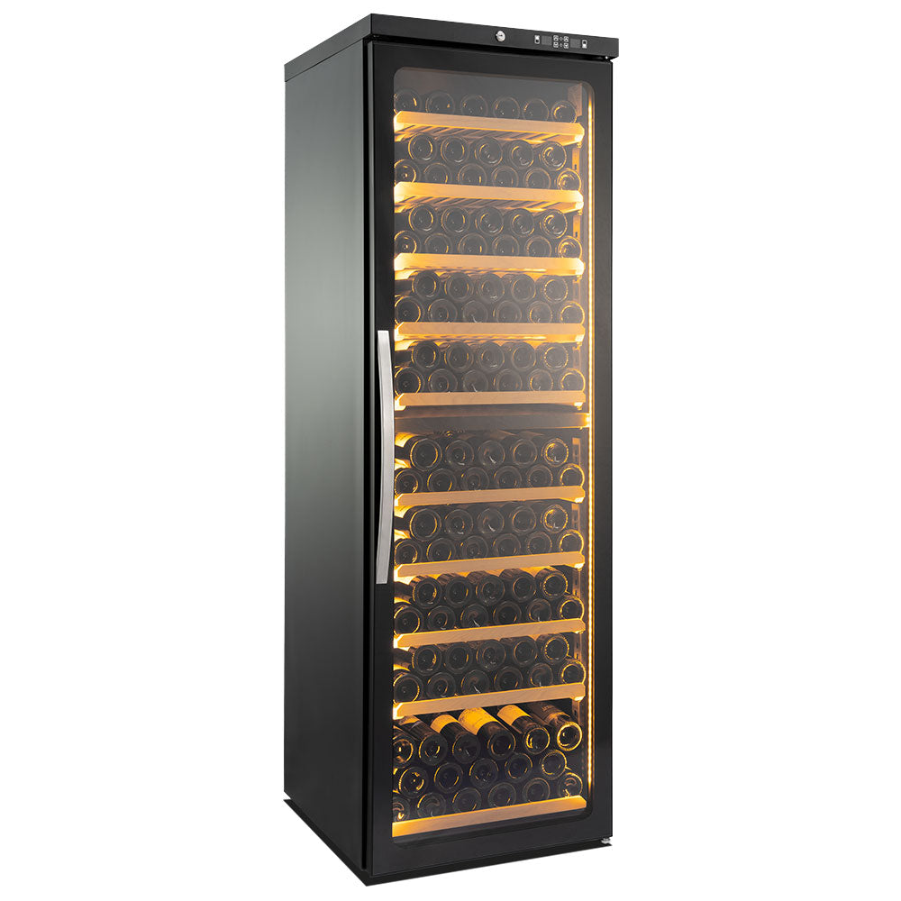 Virtus Weinkühlvitrine mit 2 Temperaturbereichen, 169 Flaschen, +5°/+20°C