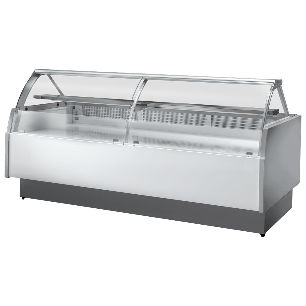 Virtus Kühltheke 1040 mm mit gebogener Frontverglasung, Umluft Kühlung, +2°/+5°C