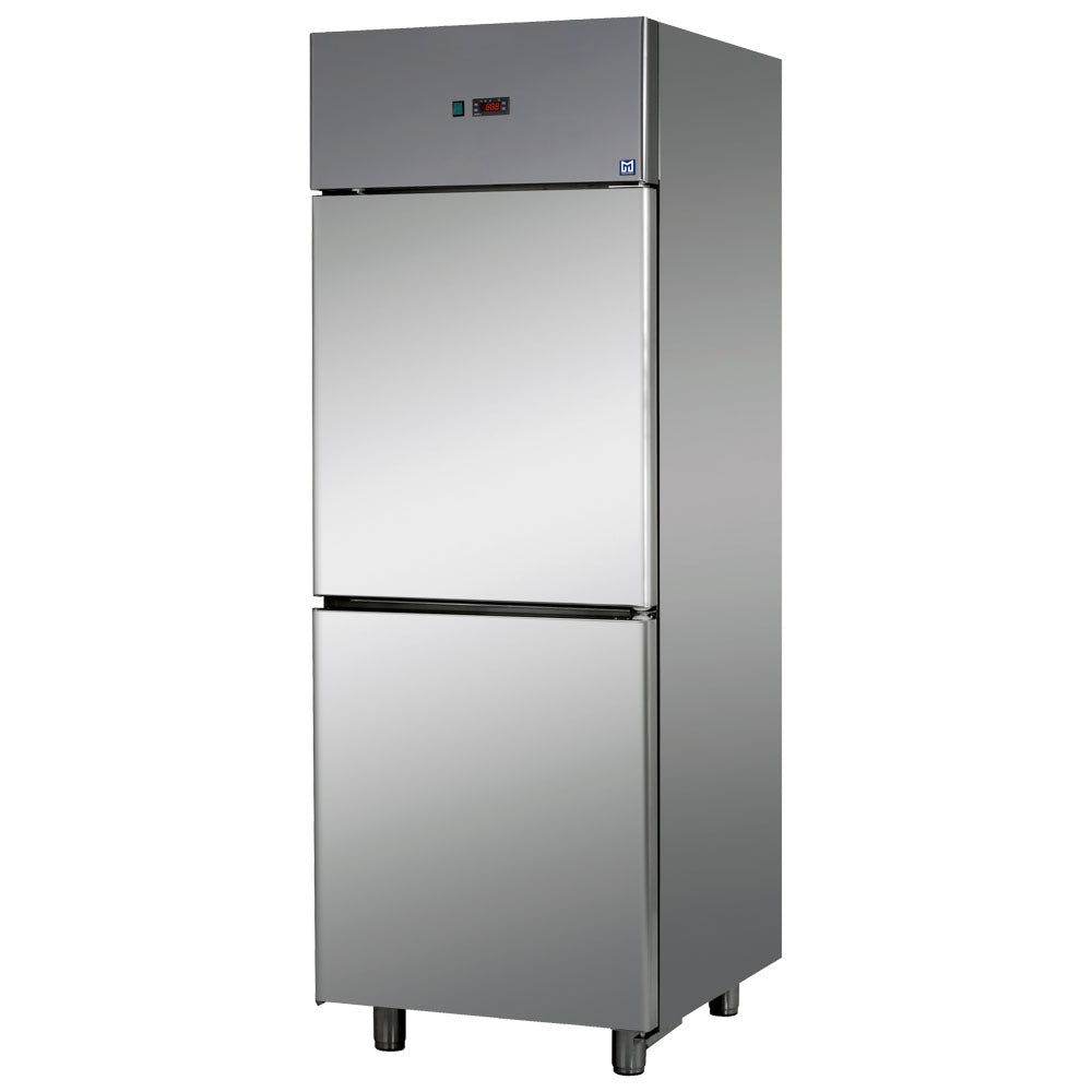 Virtus Kühlschrank 600 Liter aus Edelstahl mit 2 Türen, 0°/+10°C DOMSYSTEM