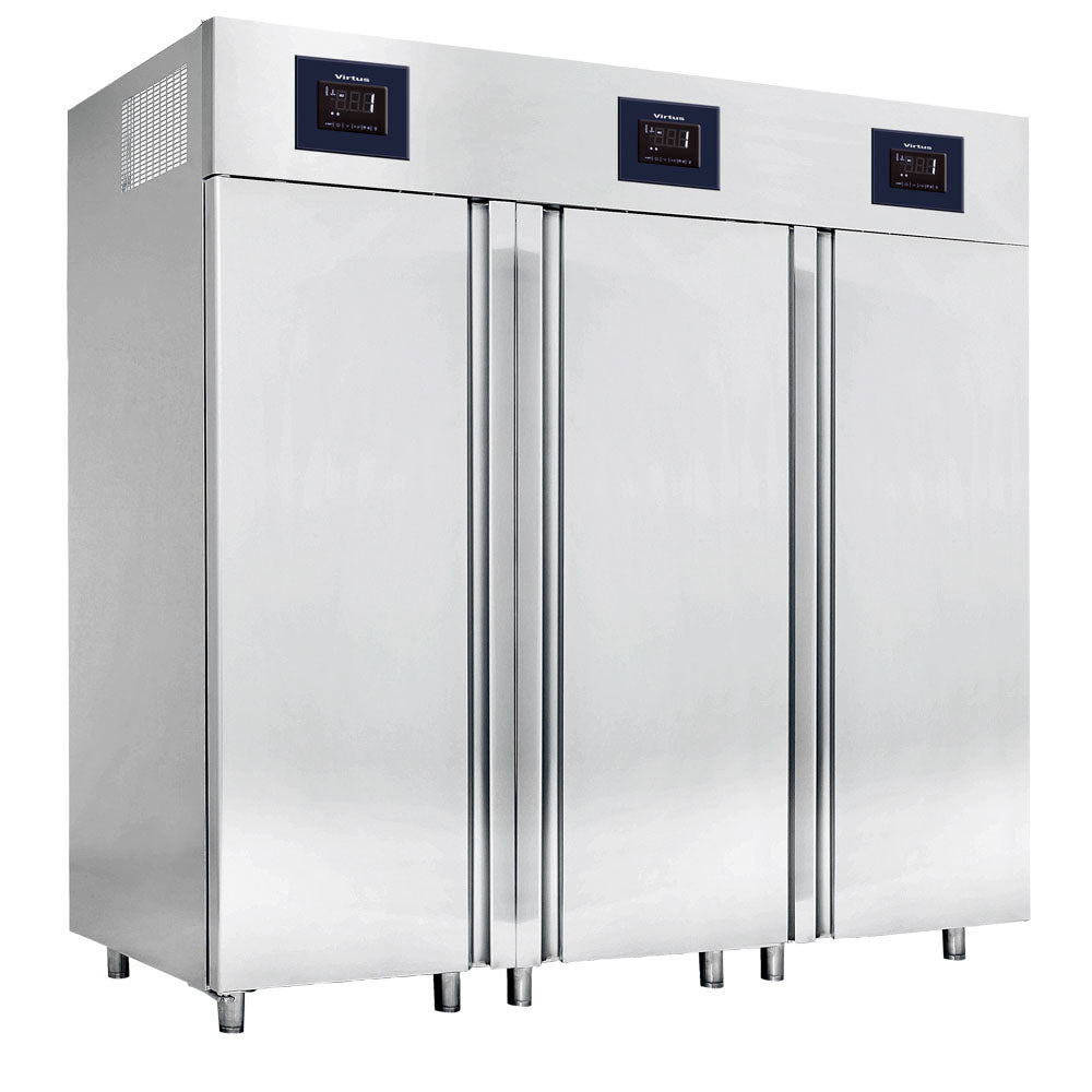 Virtus Kühlschrank 700+1400 Liter aus Edelstahl GN 2/1, -2°/+8°C - WiFi