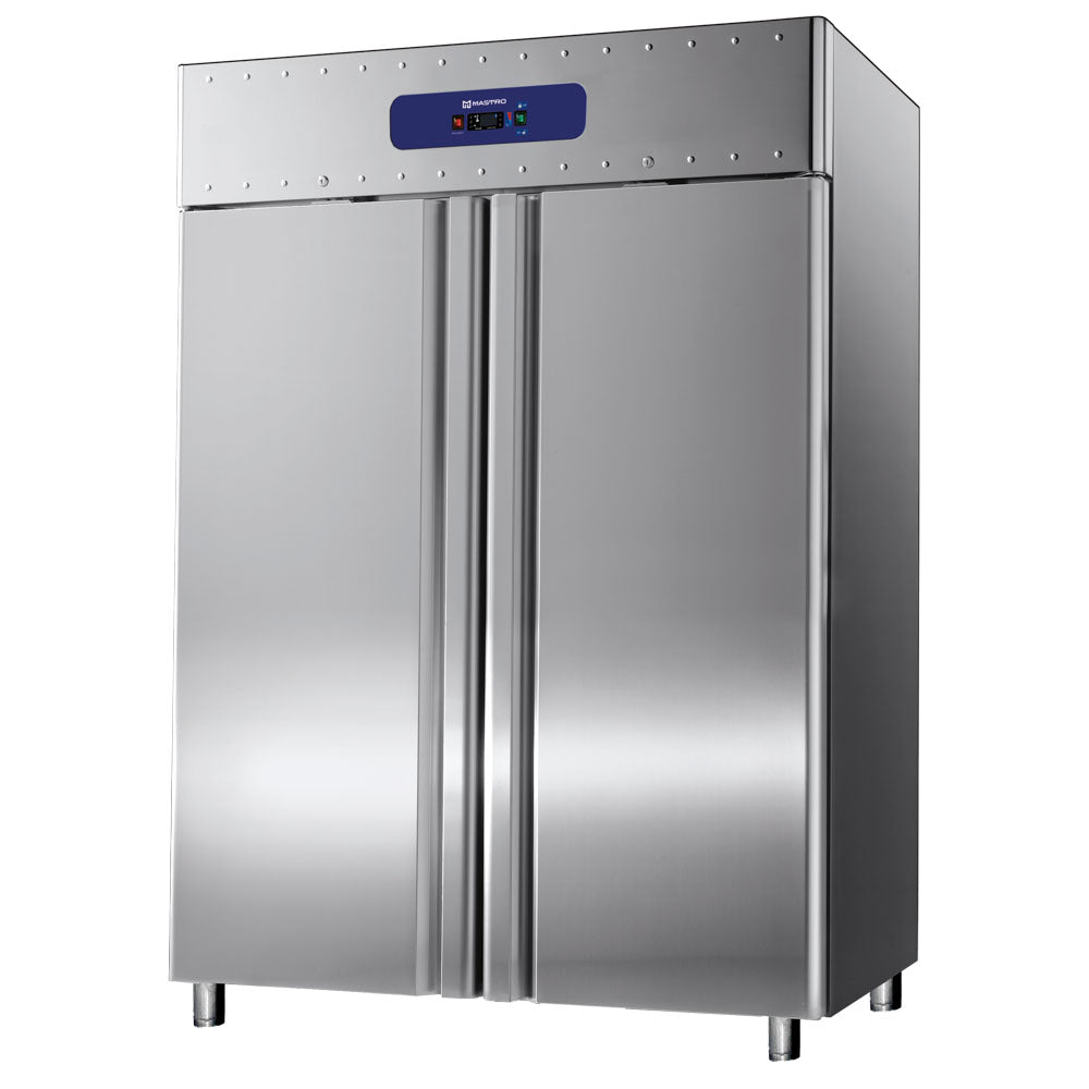 Virtus Kühlschrank 1400 Liter aus Edelstahl, GN 2/1, -2°/+8°C, 85 mm Isolierung
