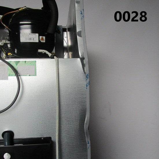 Virtus Tiefkühlschrank 400 Liter aus Edelstahl, 460x485 mm, -10°/-18°C - BESCHÄDIGT