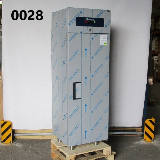 Virtus Tiefkühlschrank 400 Liter aus Edelstahl, 460x485 mm, -10°/-18°C - BESCHÄDIGT