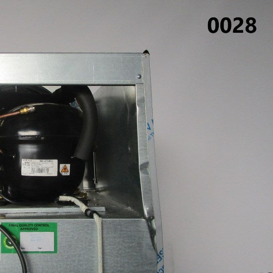 Virtus Tiefkühlschrank 400 Liter aus Edelstahl, 460x485 mm, -10°/-18°C - BESCHÄDIGT