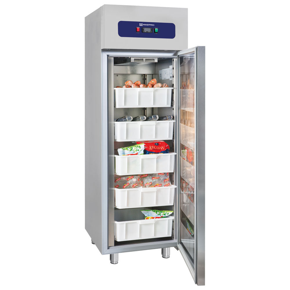 Virtus Kühlschrank 400 Liter aus Edelstahl für Fisch mit statischer Kühlung, 0°/-5°C