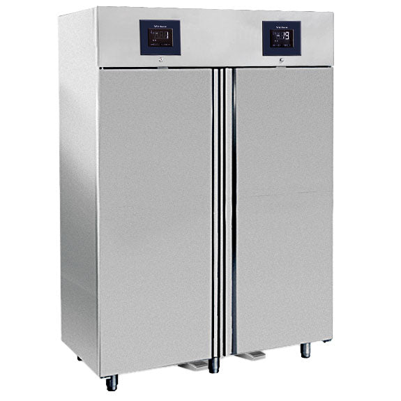 Virtus Kühlschrank 700+700 Liter aus Edelstahl mit 2 Temperaturbereichen GN 2/1, -2°/+8°C|-10°/-22°C - WiFi