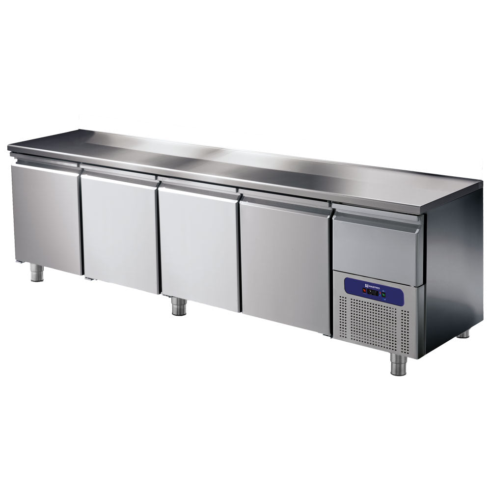 Virtus Kühltisch 4 Türen GN 1/1 mit gekühlter Schublade, -2°/+8°C