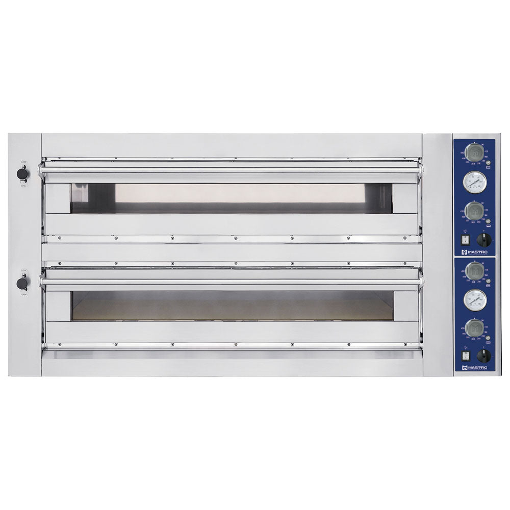 Virtus Elektro-Pizzaofen für 6+6 Pizzen ø 35 cm, mechanische Bedienung