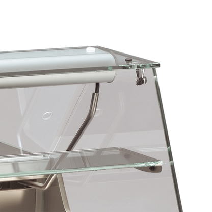 KBS Gastrotechnik Mehrzweckvitrine Delicious 750 mit geradem Glasaufbau