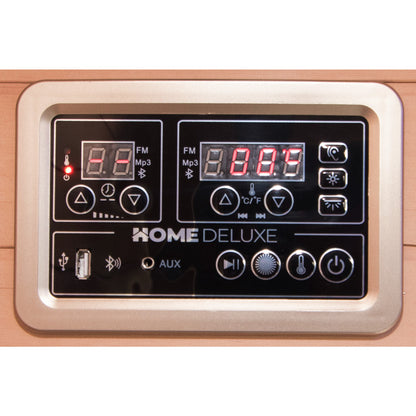 Home Deluxe Infrarotkabine mit Vollspektrumstrahler SAHARA L - 150 x 120 cm für 3 Personen