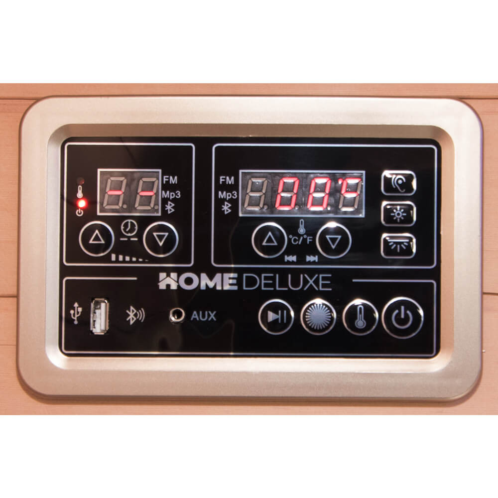 Home Deluxe Infrarotkabine mit Vollspektrumstrahler SAHARA XXL - 150 x 150 cm für 4 Personen