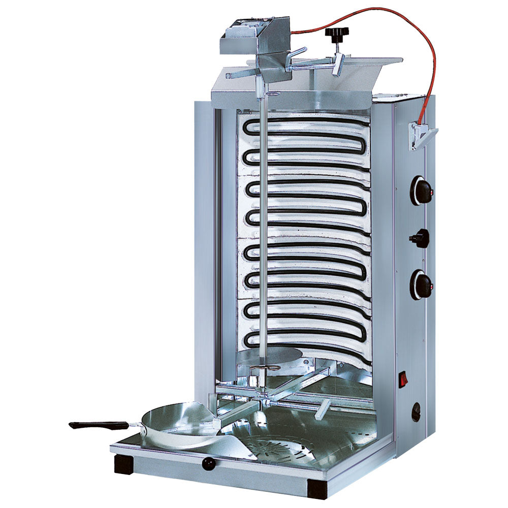 Virtus Elektro-Dönergrill mit 2 Heizzonen, Motor oben, 30 kg