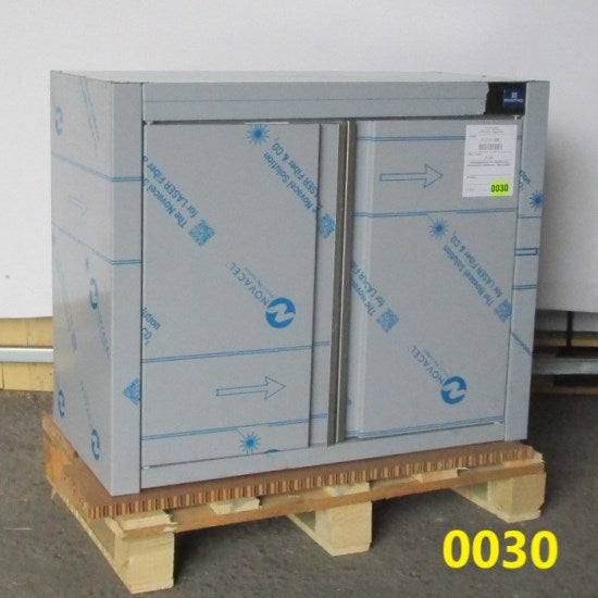 Virtus Wandhängeschrank mit Flügeltüren und Zwischenbord, 800x400 mm - BESCHÄDIGT