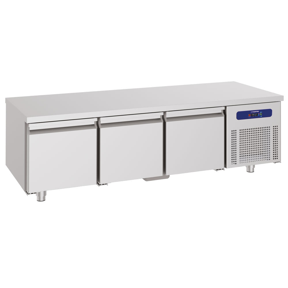 Virtus Kühlunterbau mit 3 Schubladen 1/1 für Kochgeräte 900er, B=1600 mm
