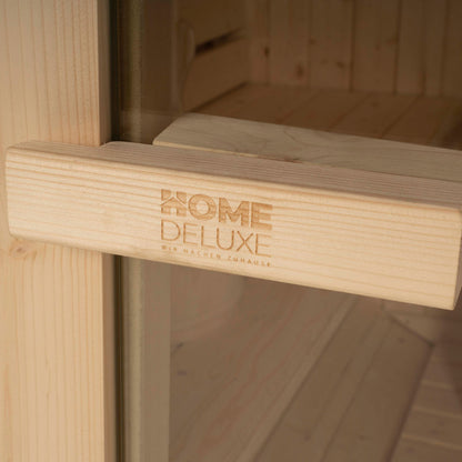 Home Deluxe Outdoor Fasssauna LAHTI M - 195 x 120 cm für 2 Personen