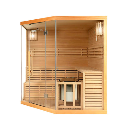 Home Deluxe Traditionelle Sauna SKYLINE BIG XL - 200 x 200 cm für 6 Personen