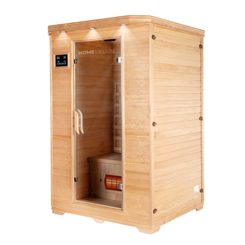 Home Deluxe Infrarotkabine mit Vollspektrumstrahler REDSUN M - 120 x 105 cm für 2 Personen