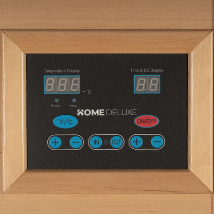 Home Deluxe Infrarotkabine mit Vollspektrumstrahler REDSUN M - 120 x 105 cm für 2 Personen