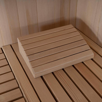 Home Deluxe Traditionelle Sauna mit Kunststeinwand SKYLINE BIG XL - 200 x 200 cm für 6 Personen