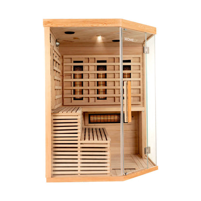 Home Deluxe Infrarotkabine mit Vollspektrumstrahler SAHARA XXL - 150 x 150 cm für 4 Personen