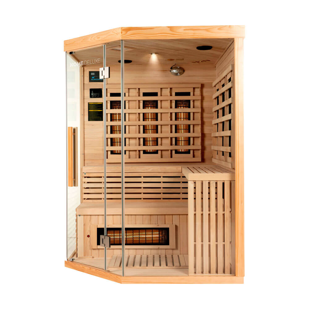 Home Deluxe Infrarotkabine mit Vollspektrumstrahler SAHARA XXL - 150 x 150 cm für 4 Personen