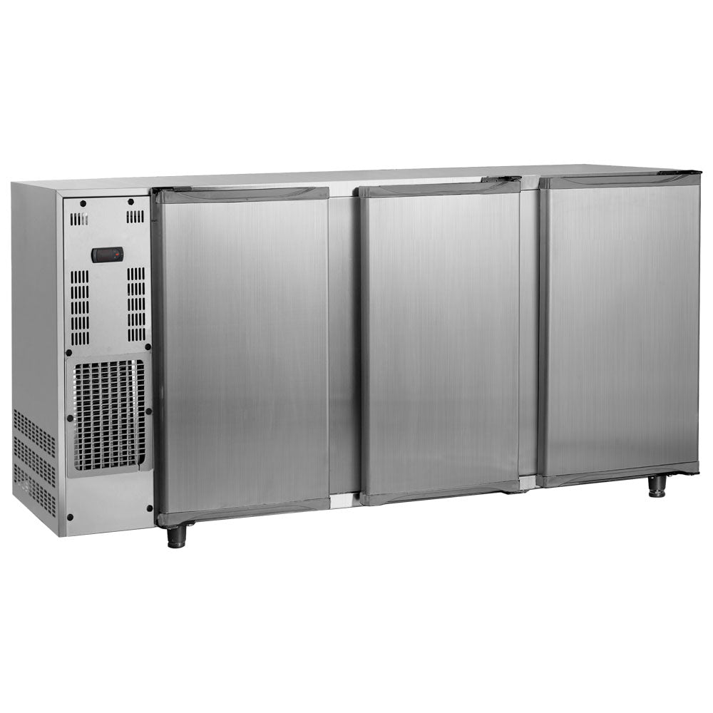 Virtus Barkühlschrank mit 3 Flügeltüren, 587 Liter, -2°/+8°C - Edelstahlausführung