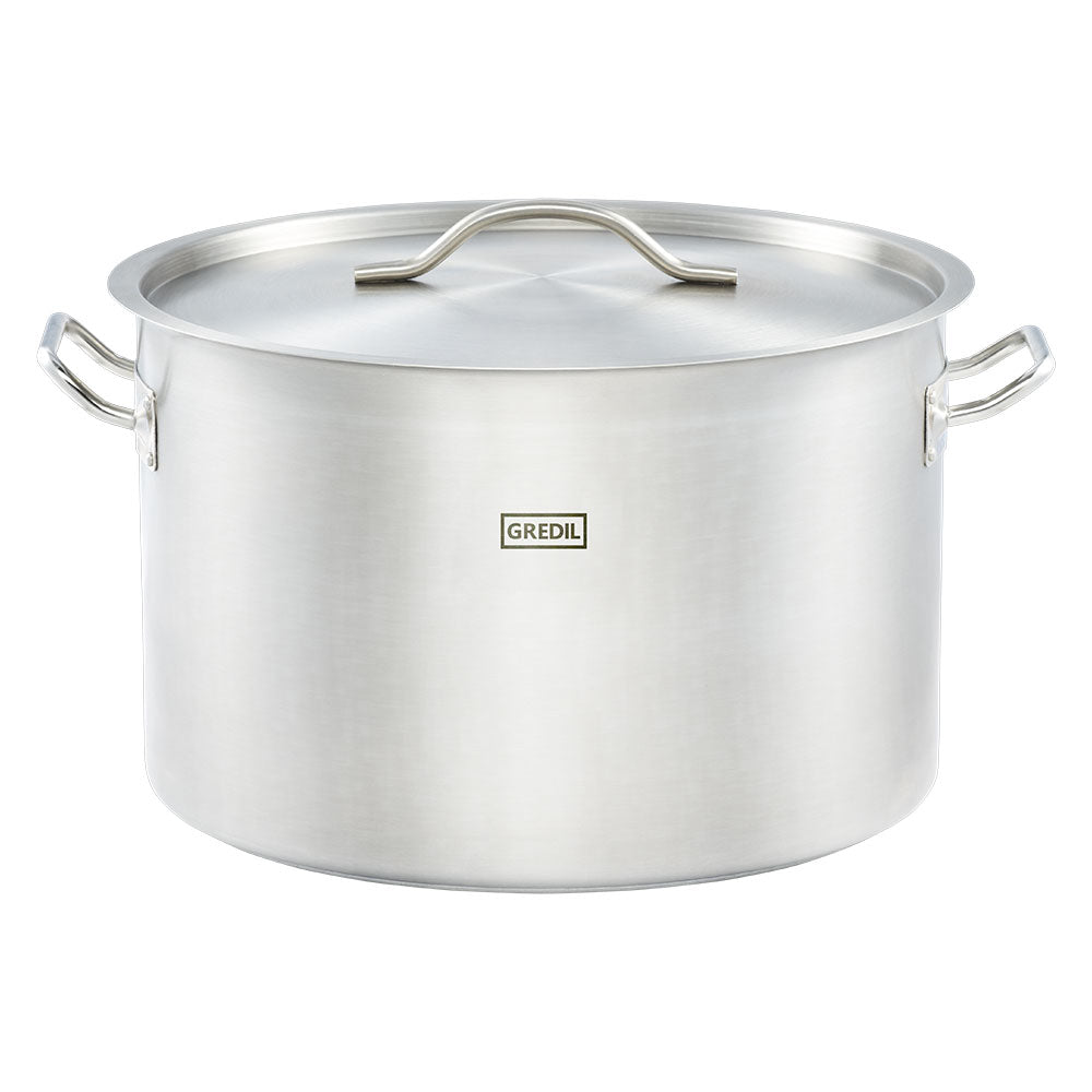 Stalgast Suppentopf mittelhohe Form, Serie ECO Ø 450 mm, Höhe 360 mm, 57,3 Liter, inkl. Deckel