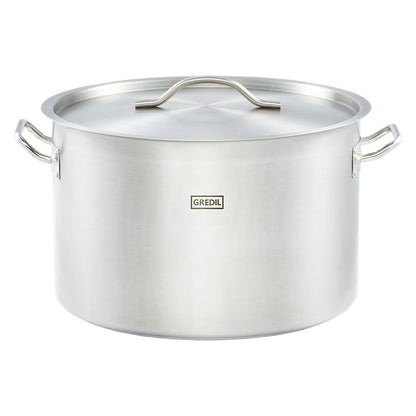 Stalgast Suppentopf mittelhohe Form, Serie ECO Ø 450 mm, Höhe 360 mm, 57,3 Liter, inkl. Deckel