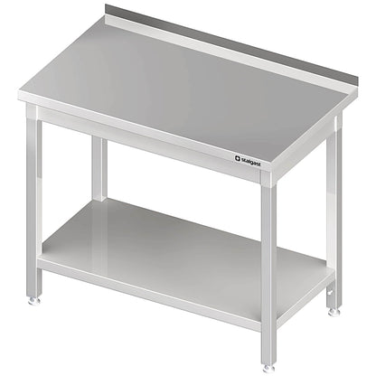 Stalgast Arbeitstisch mit Grundboden, 800x700x850 mm, mit Aufkantung, verschweißt