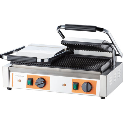 Stalgast Doppel-Kontaktgrill CATERINA, 570x360x200 mm (BxTxH), 3,6 kW