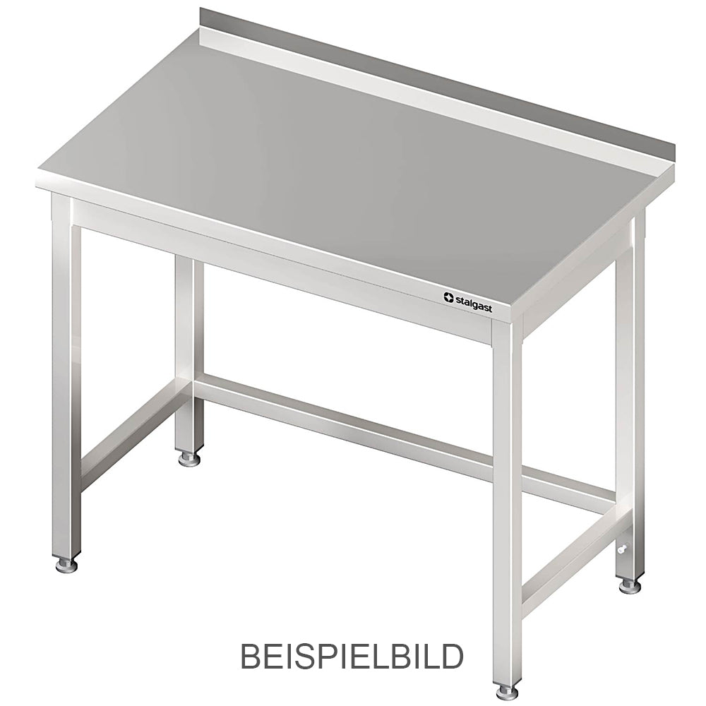 Stalgast Arbeitstisch ohne Grundboden, 1900x600x850 mm, mit Verstrebung, ohne Aufkantung, verschweißt