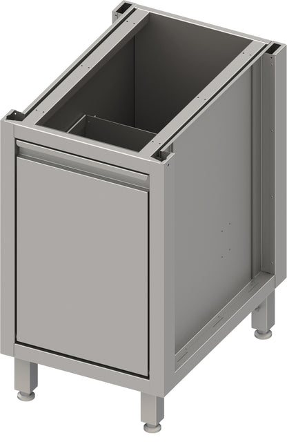 Stalgast Unterschrank Boxversion 2.0, für Beine/Sockelrahmen, mit Abfallkipper 450x640x660 mm