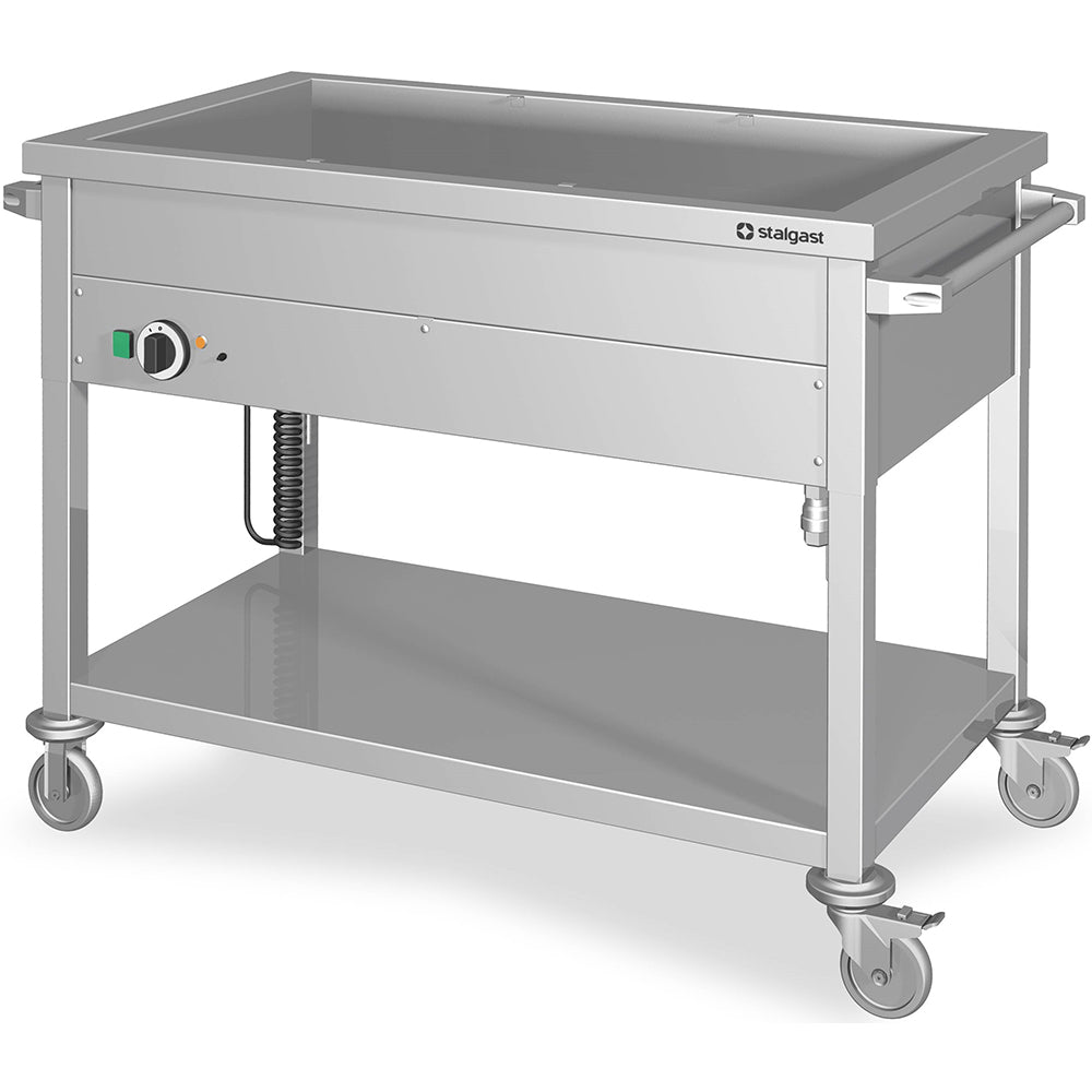 Stalgast Bain-Marie Wagen mit einem Becken, für 4x GN1/1530x600x850 mm