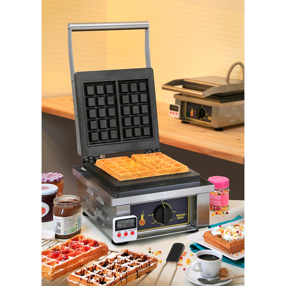 Stalgast ROLLER GRILL Waffeleisen, Brüsseler Waffel, Abmessung 305 x 440 x 230 mm (BxTxH)