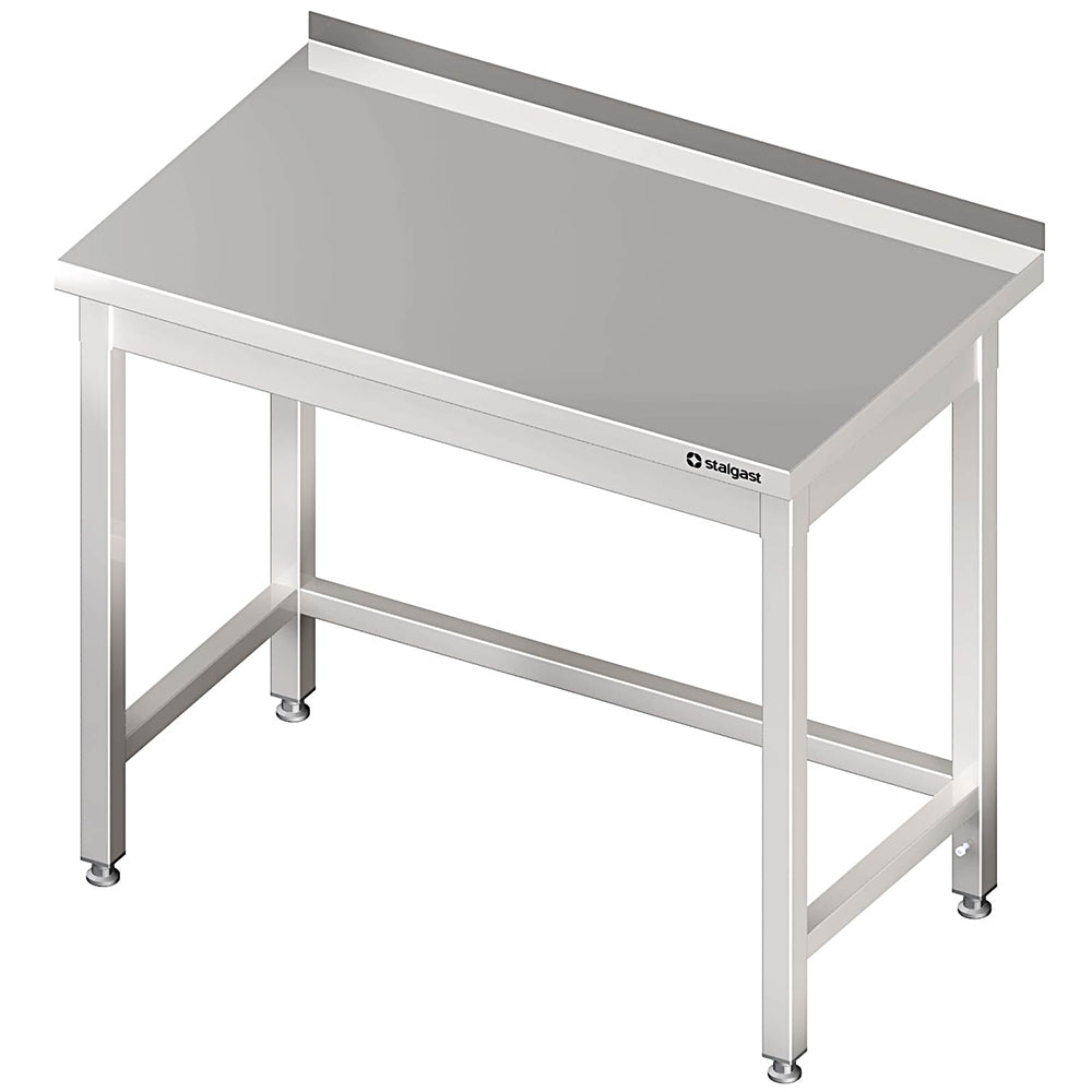 Stalgast Arbeitstisch ohne Grundboden, 1100x700x850 mm, mit Verstrebung, mit Aufkantung, verschweißt