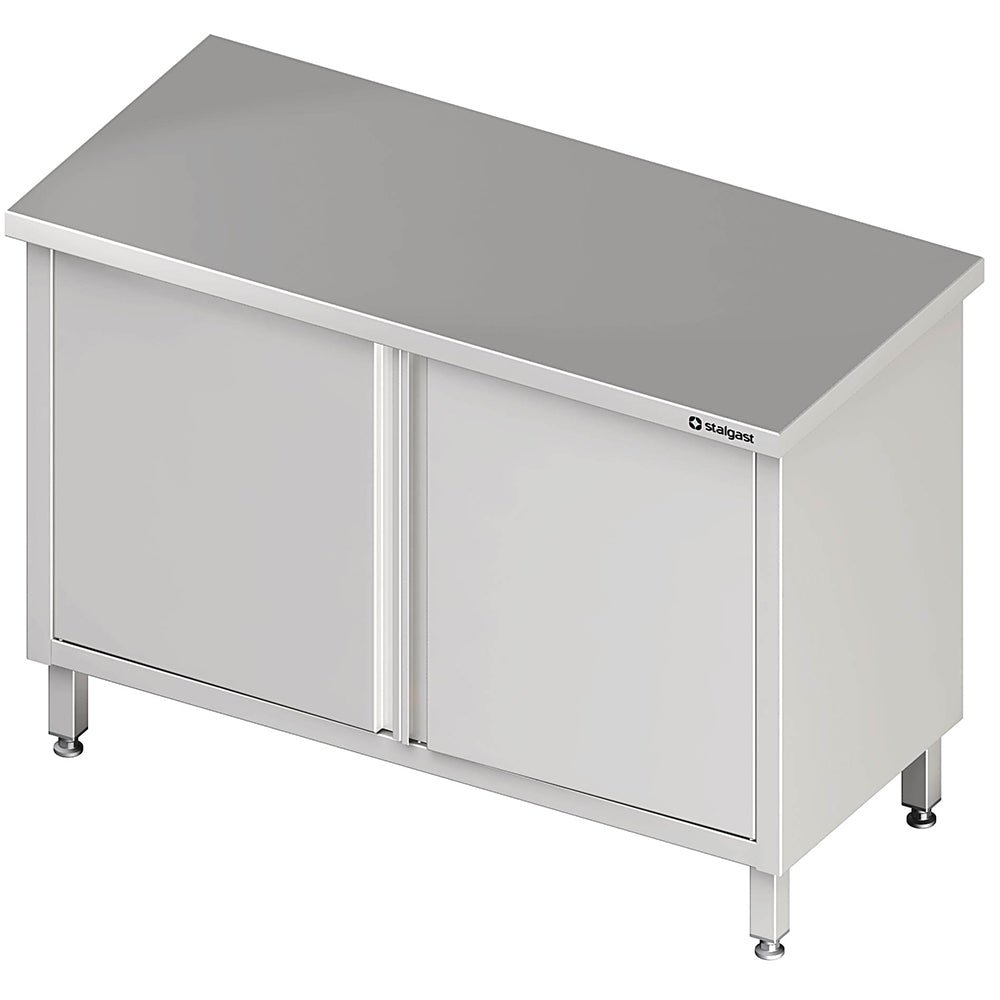 Stalgast Durchreicheschrank mit Flügeltüren, 1200x600x850 mm, ohne Aufkantung, verschweißt