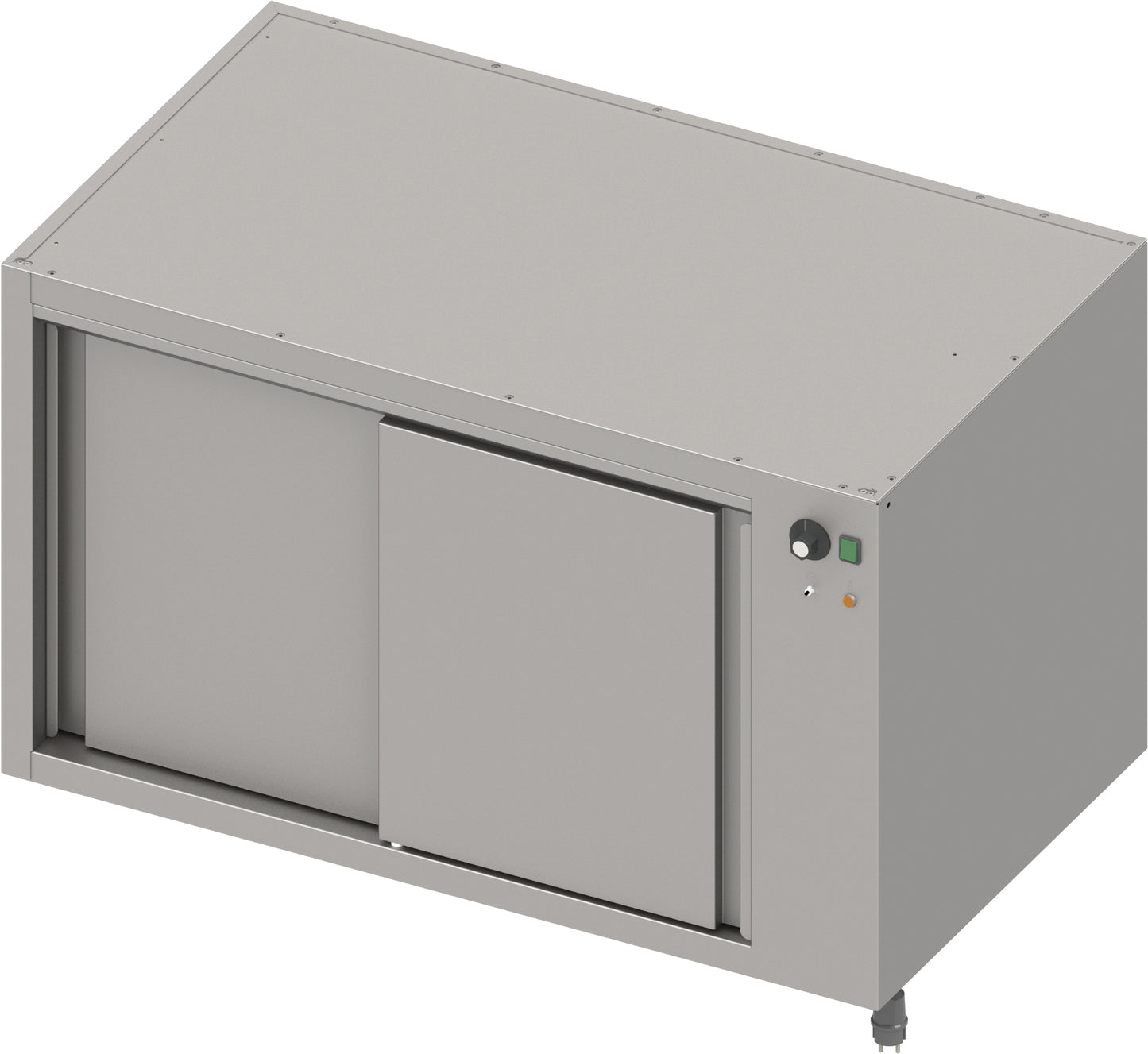 Stalgast Wärmeunterschrank Boxversion 2.0 mit Schiebetüren, Sockelbau 1300x540x660 mm