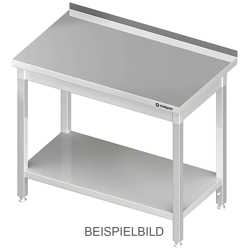 Stalgast Arbeitstisch mit Grundboden, 1400x600x850 mm, ohne Aufkantung, verschweißt