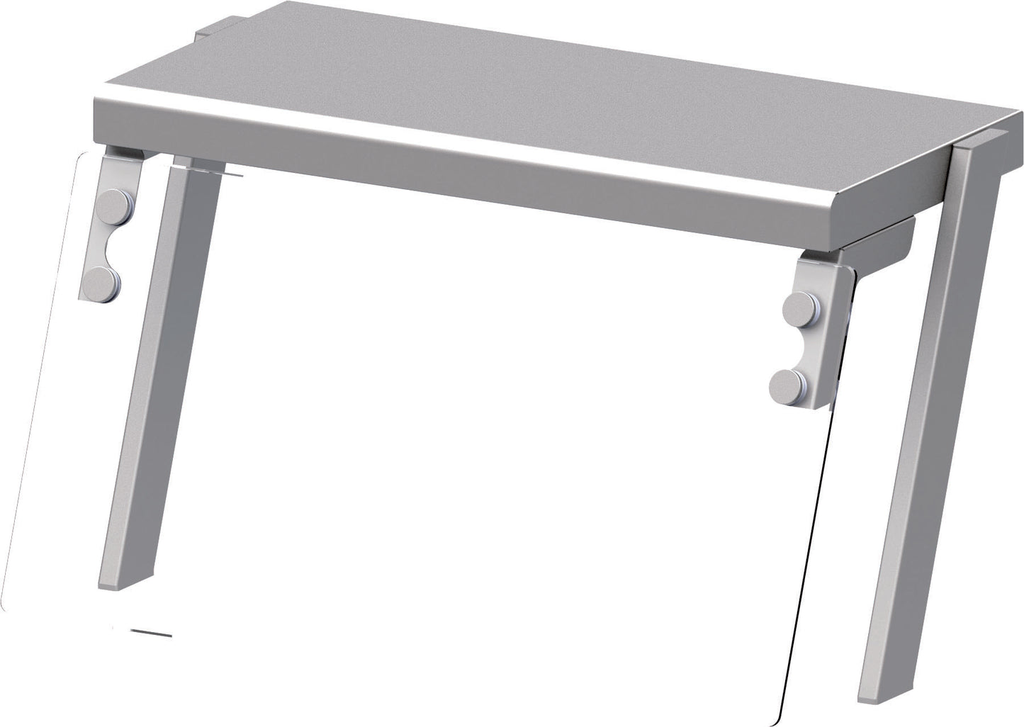 Stalgast Aufsatzbord mit Glas-Hustenschutz 1100x450x450 mm für Speisenausgabesysteme